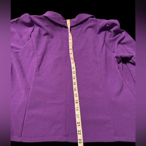 Plus Size Purple Blazer - Picture 7 of 7